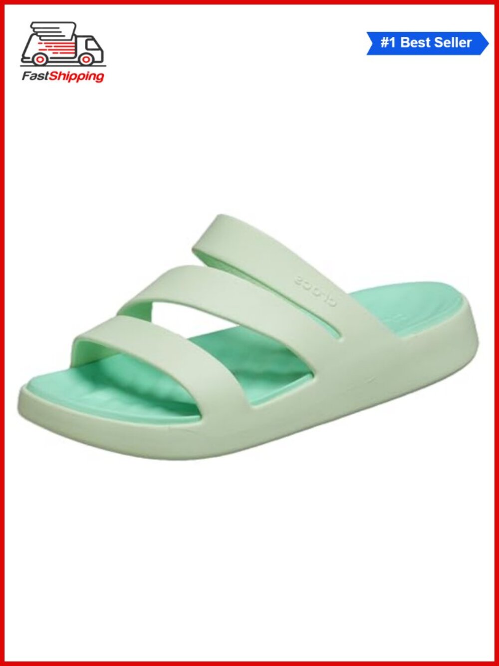 Platform Strappy Sandals with Croslite Foam Comfort